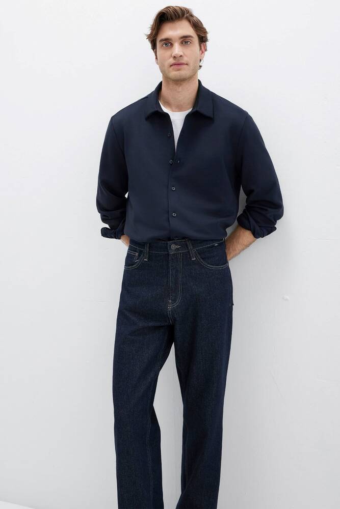 Erkek Uzun Kol Gömlek 0211752-70490 Lacivert  Erkek Uzun Kol Gömlek 0211752-70490 Lacivert