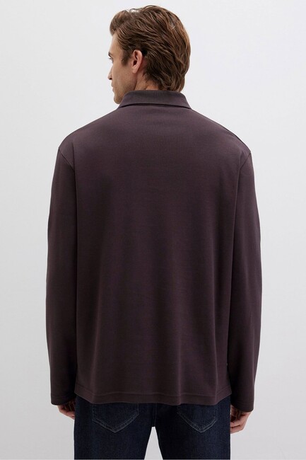 Erkek Uzun Kol Penye 0613114-89103 Kahve - Thumbnail