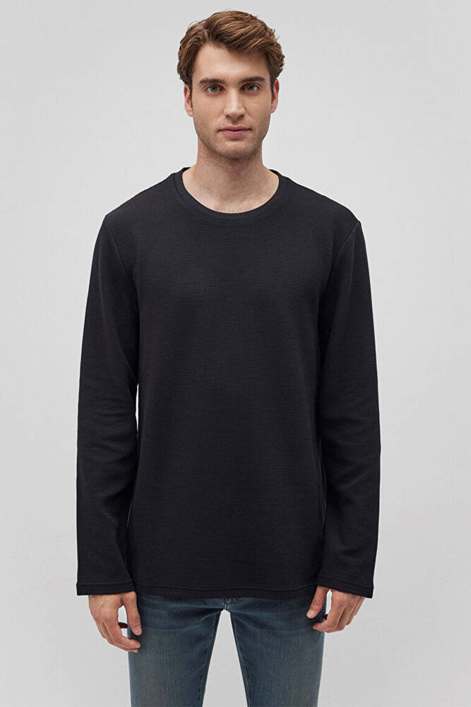 Erkek Uzun Kol Tişört 064622-21842 Siyah 