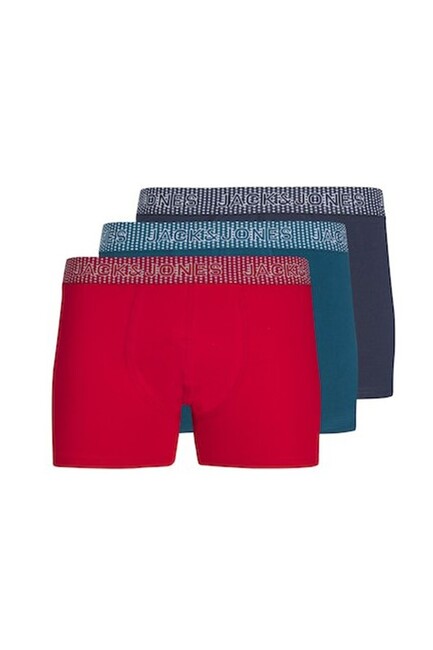 Jack & Jones - Erkek Vıcky Solıd 3 Pack Boxer 12237419 Lacivert 