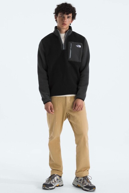 Erkek Yumıorı 1/4 Zıp Sweat NF0A883SS5H1 Siyah - Thumbnail