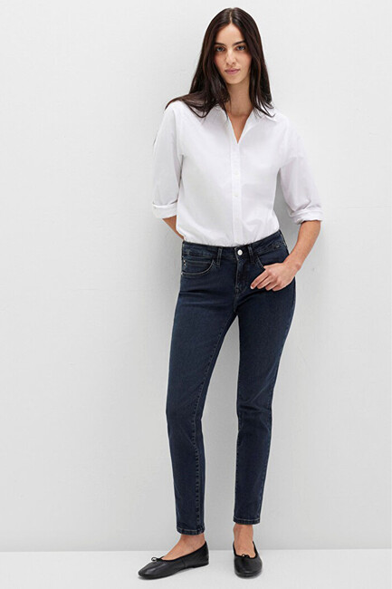 Kadın Ada Vintage Jean Pantolon 1020582249 Lacivert (1)