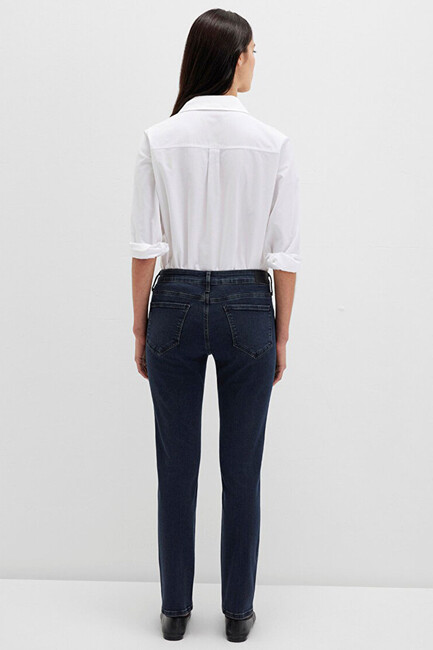 Kadın Ada Vintage Jean Pantolon 1020582249 Lacivert - Thumbnail