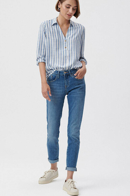 Mavi - Kadın Ada Vintage Jean Pantolon 1020534721 Mavi 