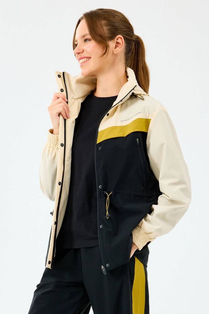 Kadın Adjustable Micro Ceket S2520208-1983 Ekru 