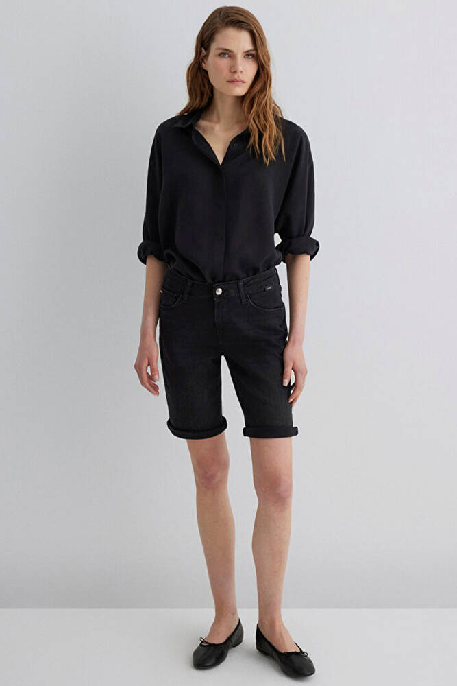 Kadın Alexis Vintage Jean Şort 1441524752 Gri 