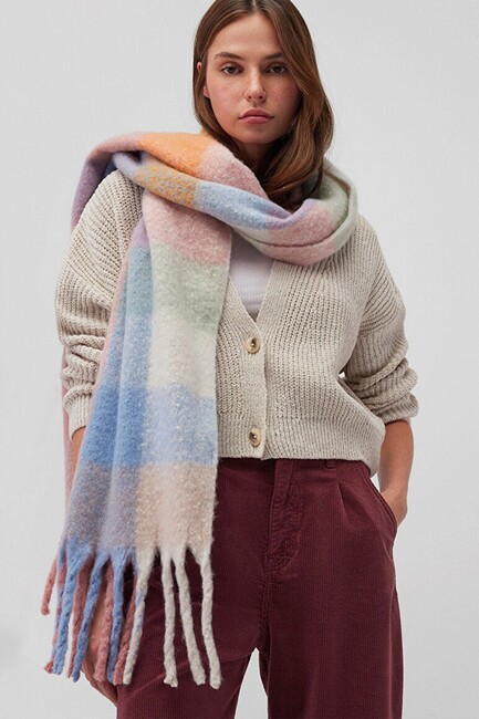 Kadın Atkı 1911734-82952 Pembe (1)