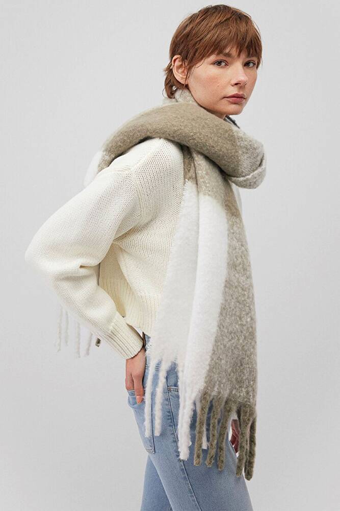 Kadın Atkı 1911745-82816 Gri  Kadın Atkı 1911745-82816 Gri