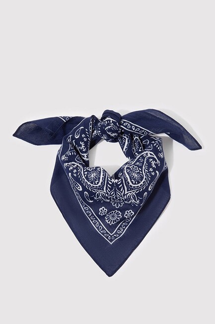Kadın Bandana 1911810-70491 Mavi - Thumbnail