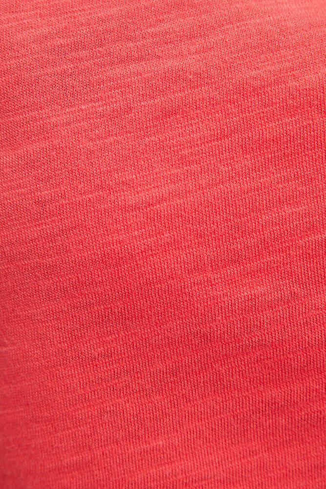 Kadın Basic V Yaka Tişört 168260-71083 Kırmızı 