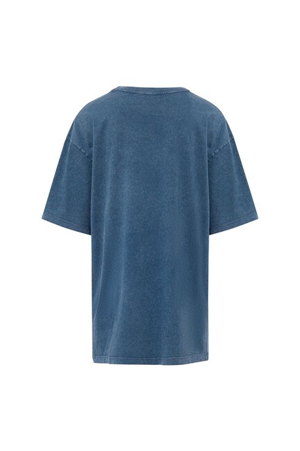 Mavi - Kadın Baskılı Tişört 1612501-70789 Mavi (1)