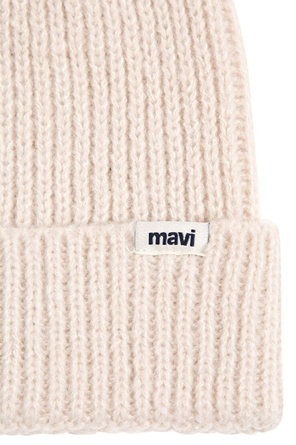 Kadın Bere 1910719-70007 Ekru (3)