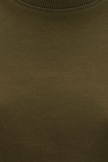 Kadın Bisiklet Yaka Sweat 1S10390-71589 Haki - Thumbnail