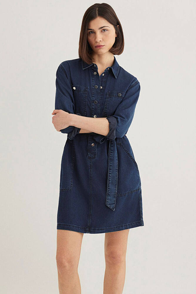 Kadın Bridget Denim Elbise 1310541-87815 Mavi 