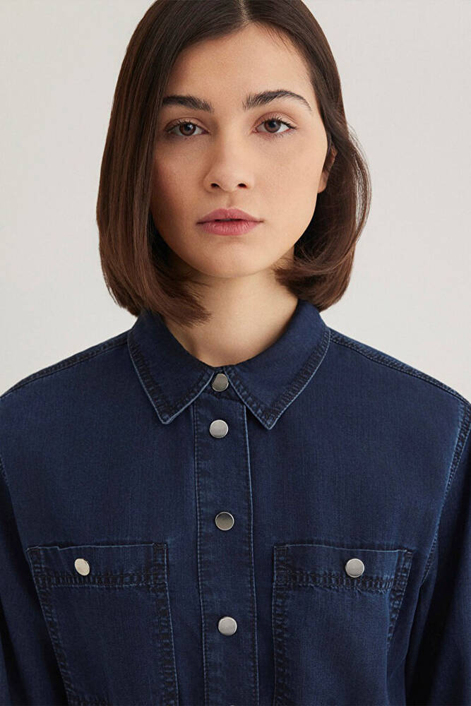 Kadın Bridget Denim Elbise 1310541-87815 Mavi 