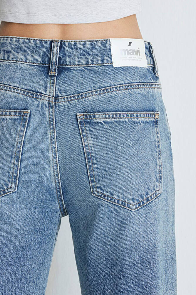 Kadın California Street Yırtıklı Jean Pantolon 1010125-85270 Mavi 