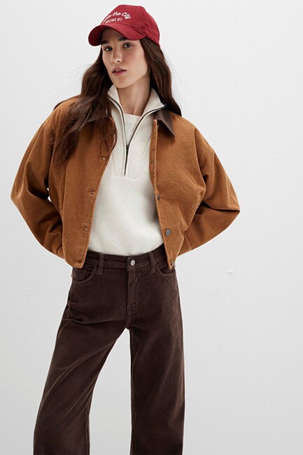 Kadın Ceket 1110842-70381 Kahve (1)