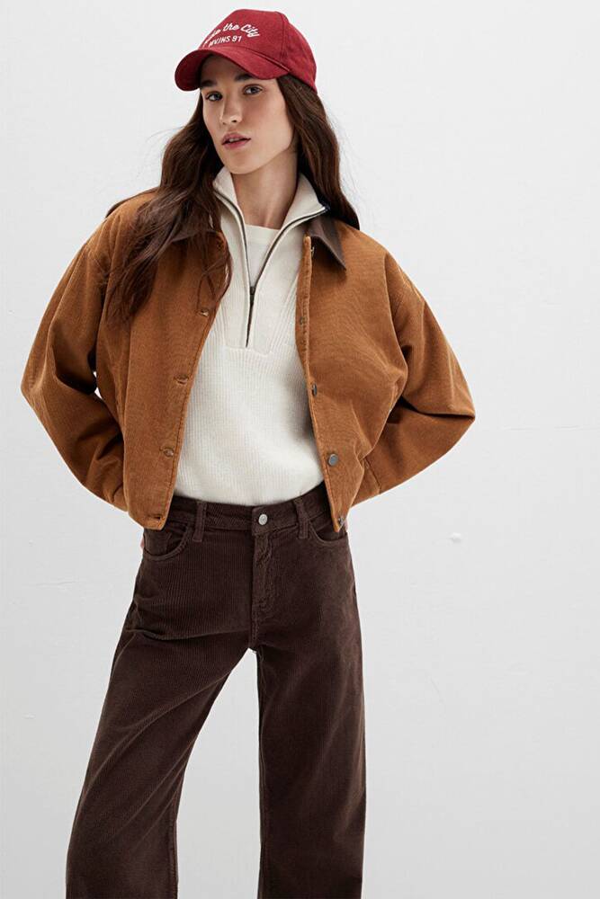 Kadın Ceket 1110842-70381 Kahve 