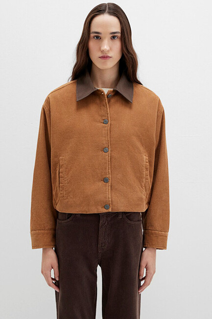 Kadın Ceket 1110842-70381 Kahve - Thumbnail