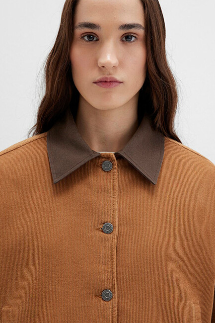 Kadın Ceket 1110842-70381 Kahve - Thumbnail