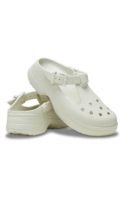 Kadın Classic Mary Jane Clog Terlik 210581_0HZ Ekru - Thumbnail