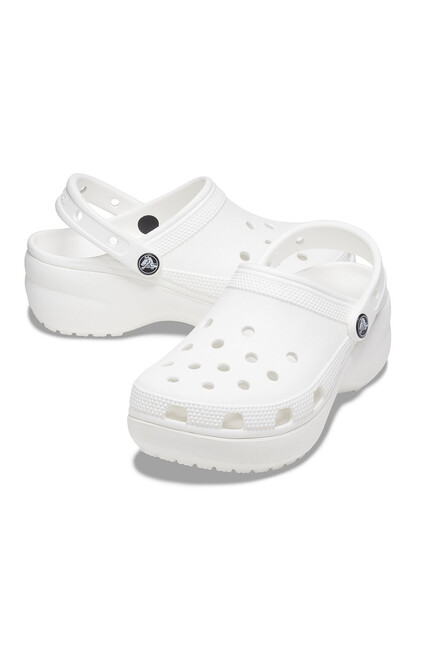 Kadın Classic Platform Clog W Terlik 206750_100 Beyaz - Thumbnail