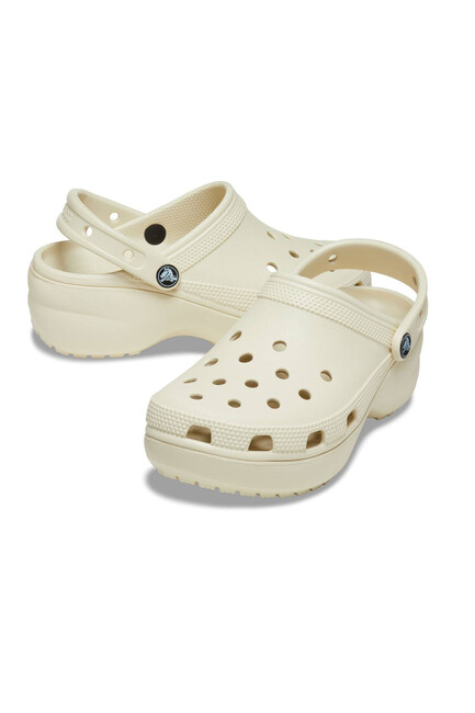 Kadın Classic Platform Clog W Terlik 206750_2Y2 Ekru - Thumbnail