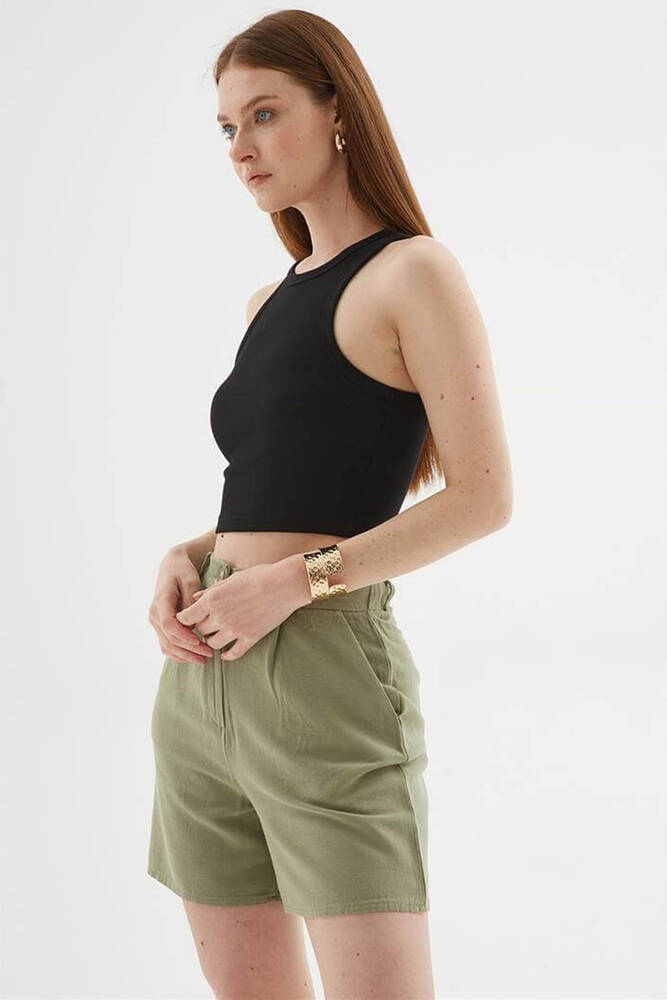 Kadın Crop Atlet 25Y0033K1 Siyah 