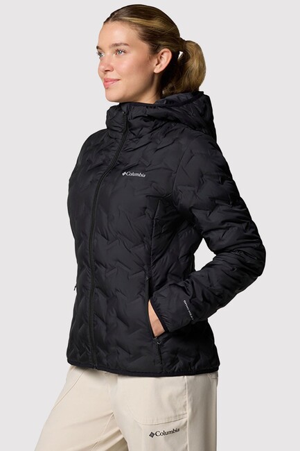 Kadın Delta Ridge II Down Kapüşonlu Kaz Tüyü Mont WK2769_010 Siyah (3)