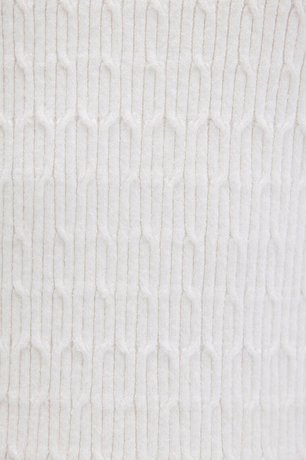 Kadın Dik Yaka Kazak 1710798-70057 Beyaz - Thumbnail