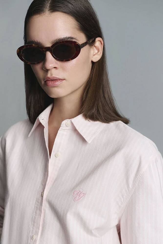 Kadın Dokuma Gömlek 1211420-91459 Pembe 