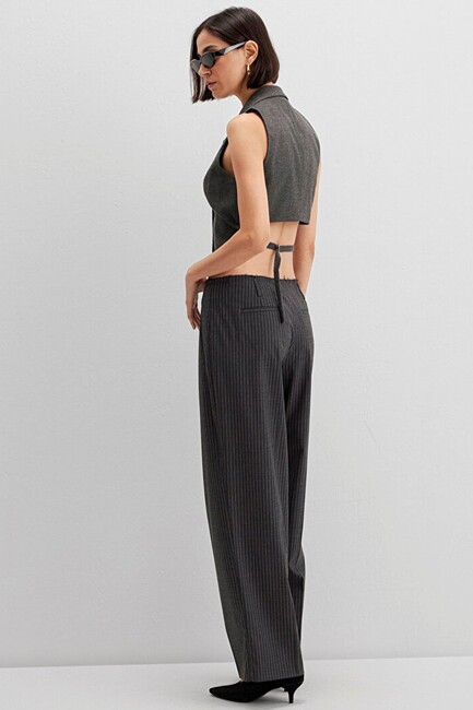 Kadın Dokuma Pantolon 1011129-89329 Gri (2)