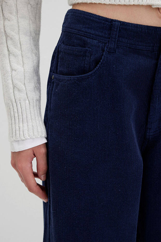 Kadın Dokuma Pantolon 1011174-80729 Lacivert 