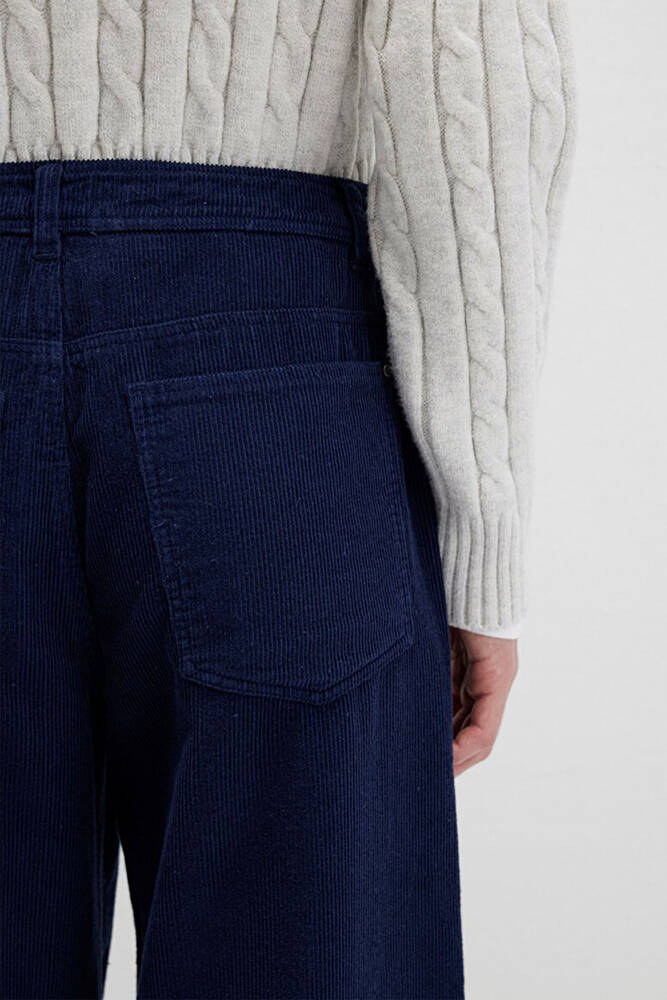 Kadın Dokuma Pantolon 1011174-80729 Lacivert 