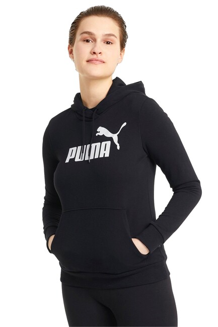 Puma - Kadın Ess Logo Sweat 586791-01 Siyah 