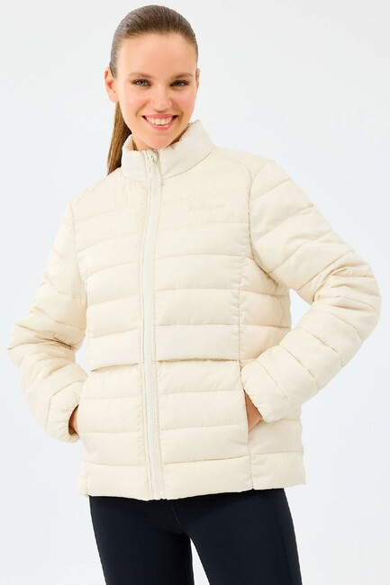 Kadın Ess Padded Ceket S231240-1983 Ekru (1)