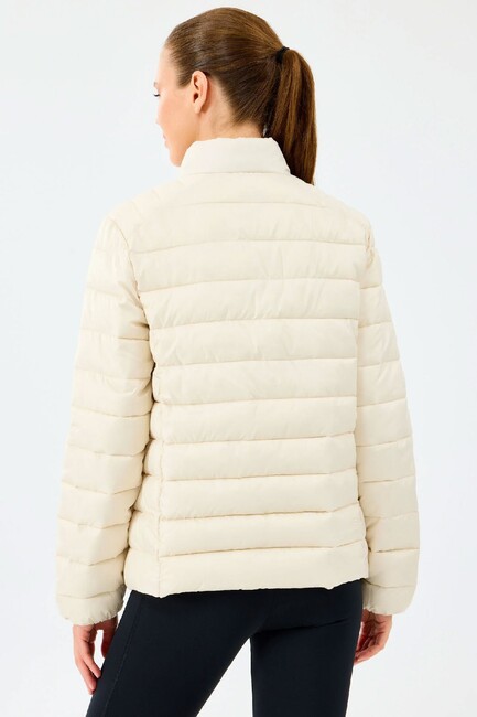 Kadın Ess Padded Ceket S231240-1983 Ekru - Thumbnail