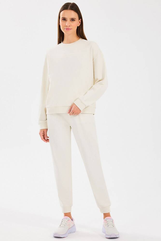 Kadın Essential Jogger Eşofman Altı S242118-102 Ekru 