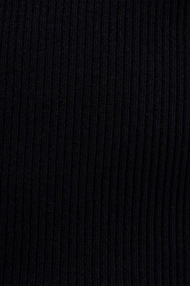 Kadın Fermuar Detaylı Triko 1710790-900 Siyah 