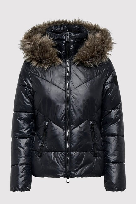 Kadın Fever Puffer Ceket 15322003 Siyah - Thumbnail