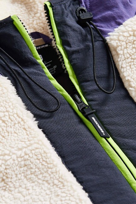 Kadın Fleece Full Zıp Ceket S232311-4198 Mor (3)