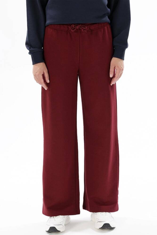 Kadın Geniş Paça Eşofman Alt 25K0418K1 Bordo  Kadın Geniş Paça Eşofman Alt 25K0418K1 Bordo