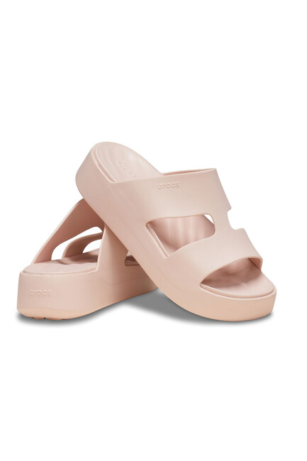 Kadın Getaway Platform H-Strap Terlik 209409_6UR Pudra - Thumbnail