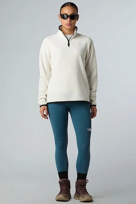 Kadın Glacier Fleece 1/4 Ceket NF0A8D2JQLI1 Beyaz - Thumbnail