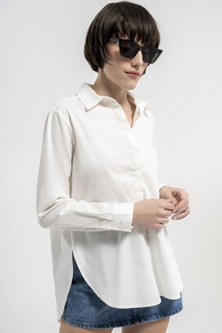 Loft - Kadın Gömlek LF2035386 Beyaz 