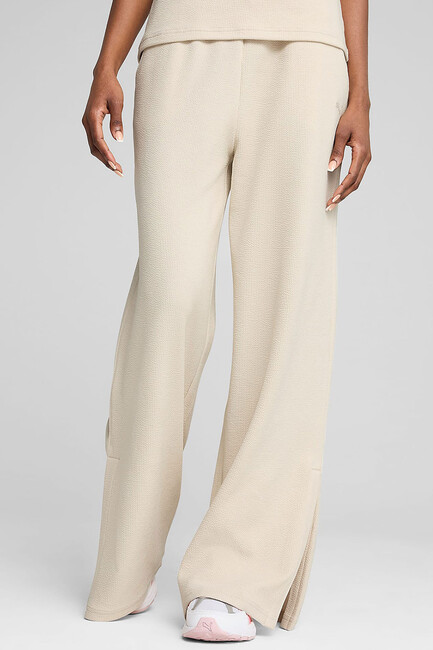 Kadın High-Waist Straight Pantolon 685061-87 Ekru - Thumbnail