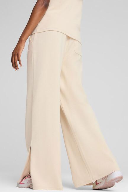 Kadın High-Waist Straight Pantolon 685061-87 Ekru - Thumbnail