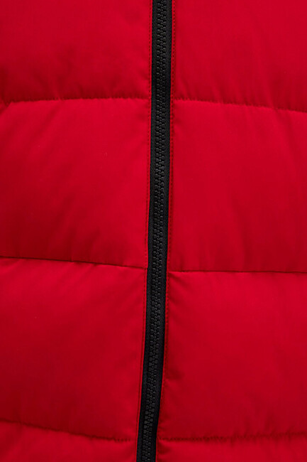 Kadın Kapüşonlu Ceket 1110704-90367 Kırmızı - Thumbnail