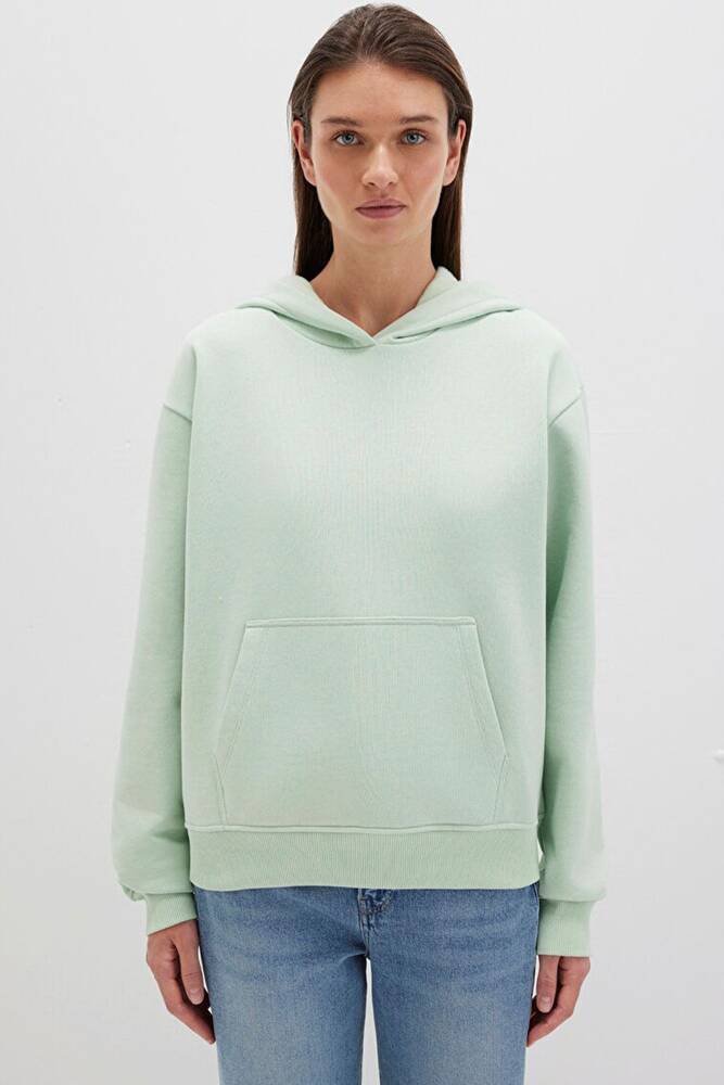 Kadın Kapüşonlu Sweat 167299-71449 Yeşil 