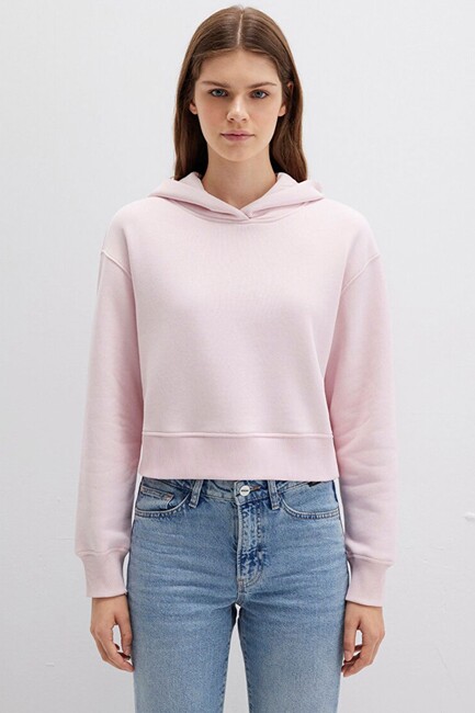 Kadın Kapüşonlu Sweat 1S10386-71006 Pembe - Thumbnail